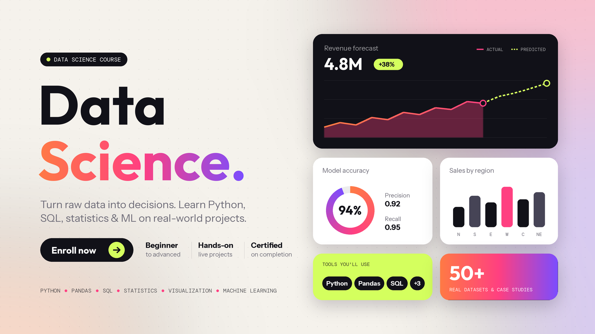 The Complete Data Science Bootcamp: Zero to Hero
