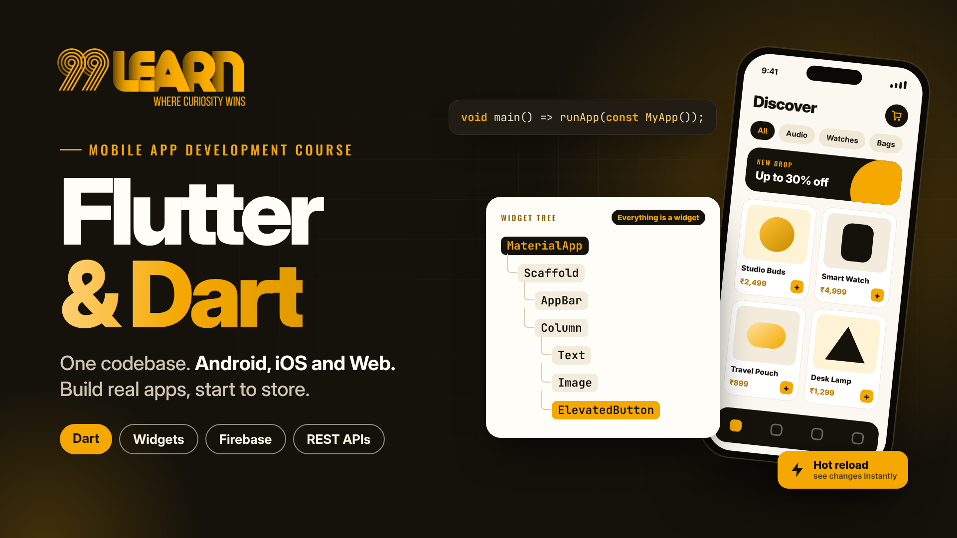 The Complete Flutter & Dart Bootcamp: Build Real-World Apps
